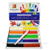 Пластилин Луч Классика 10 цветов со стеком