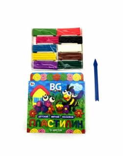 Пластилин "BG" 10 цветов