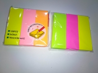 Стикеры трёх цветные 100ш 76х38х2