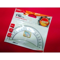 Транспортир 12 см deli 10212. 