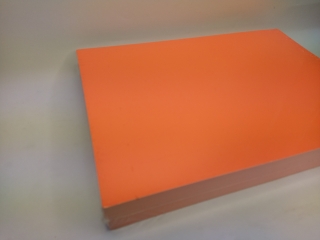 Картон А4 неон пачка 100л красный