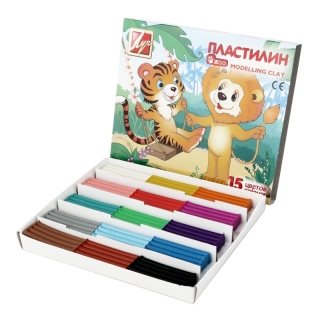 Пластилин "Луч Zoo" 15 цветов