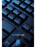 Блокнот 60л А4ф клетка жесткая подложка на спирали-Клавиатура