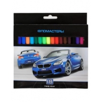 Фломастеры Хатбер VK (Крутые тачки 18 цветов)