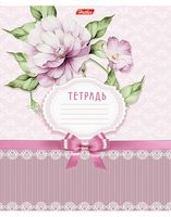 Тетрадь 48л А5ф клетка на скобе блёстки (дизайн может отличаться)