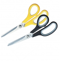 Ножницы Deli 6002  (202 мм, с пластиковыми прорезиненными ручками)
