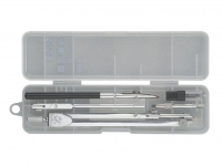 Циркуль метал в пенале с запас гриф Deli 8605