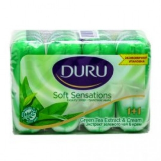 Мыло туалетное Duru 1+1 Зеленый чай, 4шт