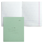 Тетрадь 12 л. зелёная обложка «Архбум», офсет, косая линия с полями