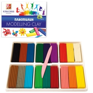 Пластилин ЛУЧ «Классика», 18 цветов