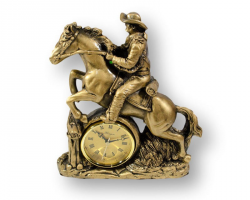 Фигурки из камня. Выполнена из искусственного камня статуэтка "Всадник на коне"