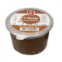 Гуашь художественная ЛУЧ "Классика" 225мл (320гр), коричневая