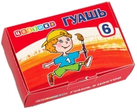 гуашь цветики 6цв 