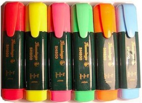 Маркер текстовый Flamingo SH-800 6 цв