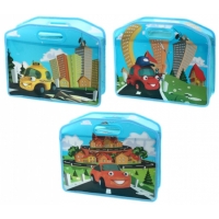 Папка для тетрадей 365×310 мм, «Машинка», ассорти